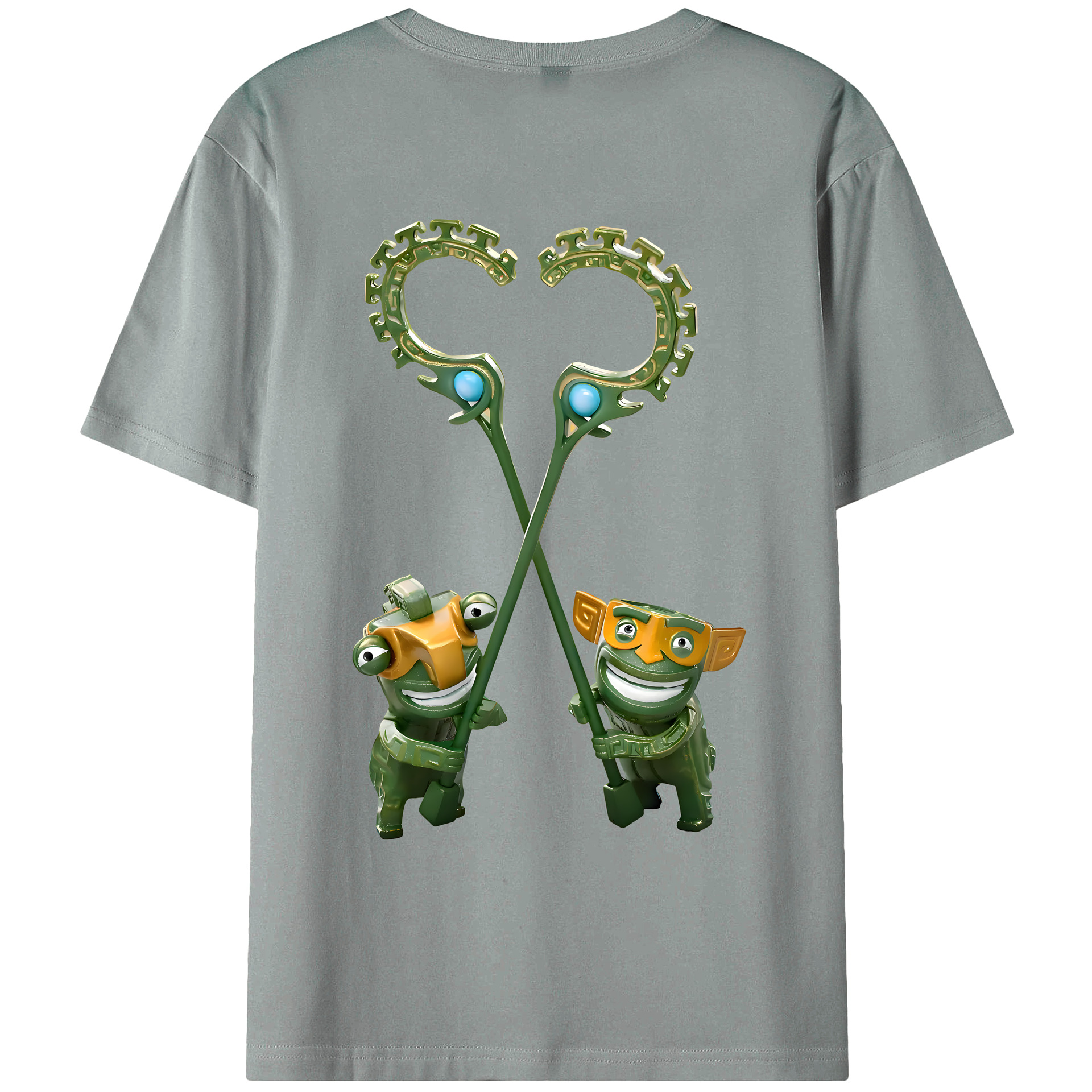 （画像用） Ne Zha 2 ナタ 魔童の大暴れ 綿100％ メンズ半袖Tシャツ（バックプリント） 通気性